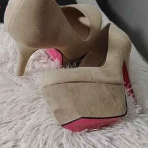 Elegant Tan High Heels